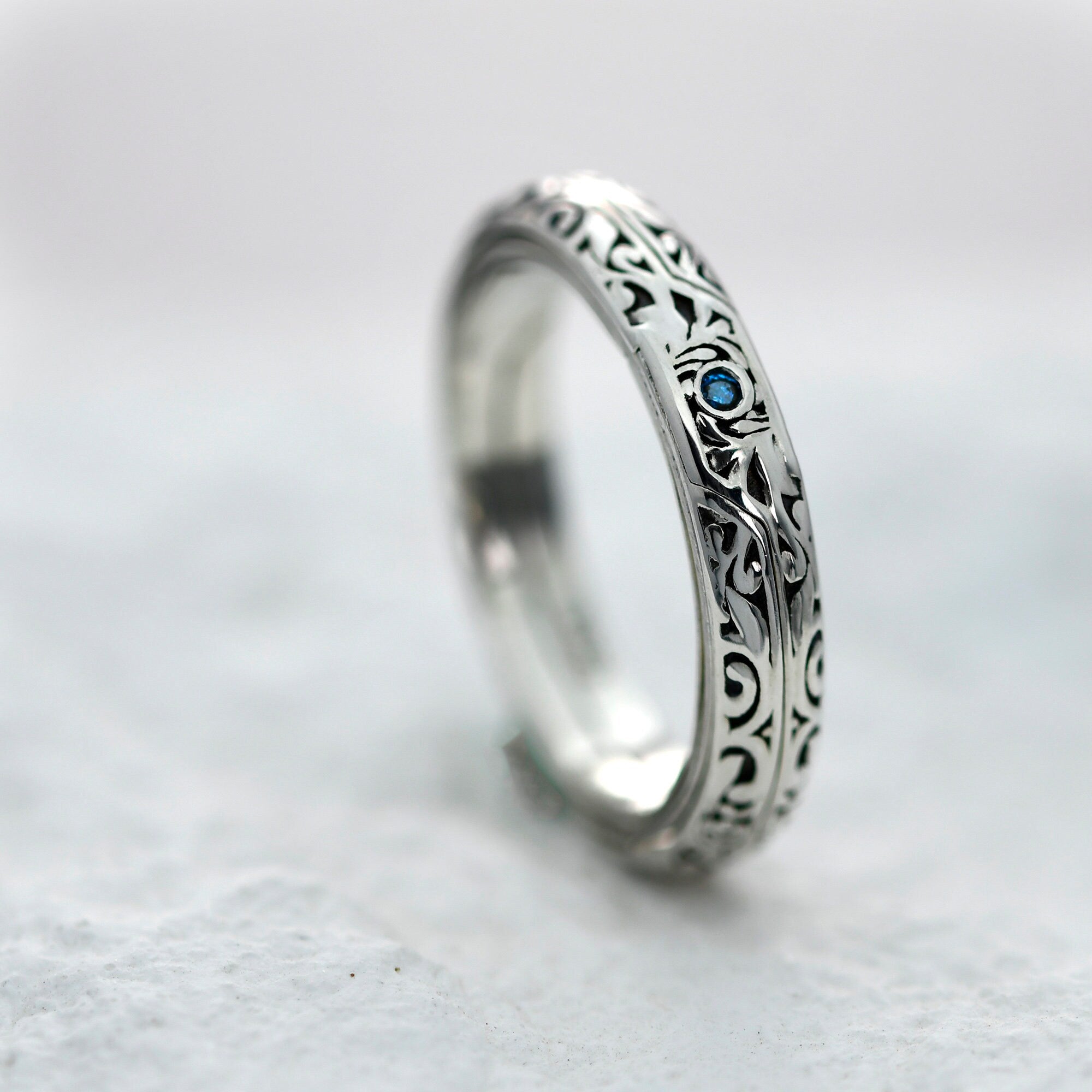 Personalized Gold Astronomical Ring/ Platinum engagement ring/Vintage engagement ring