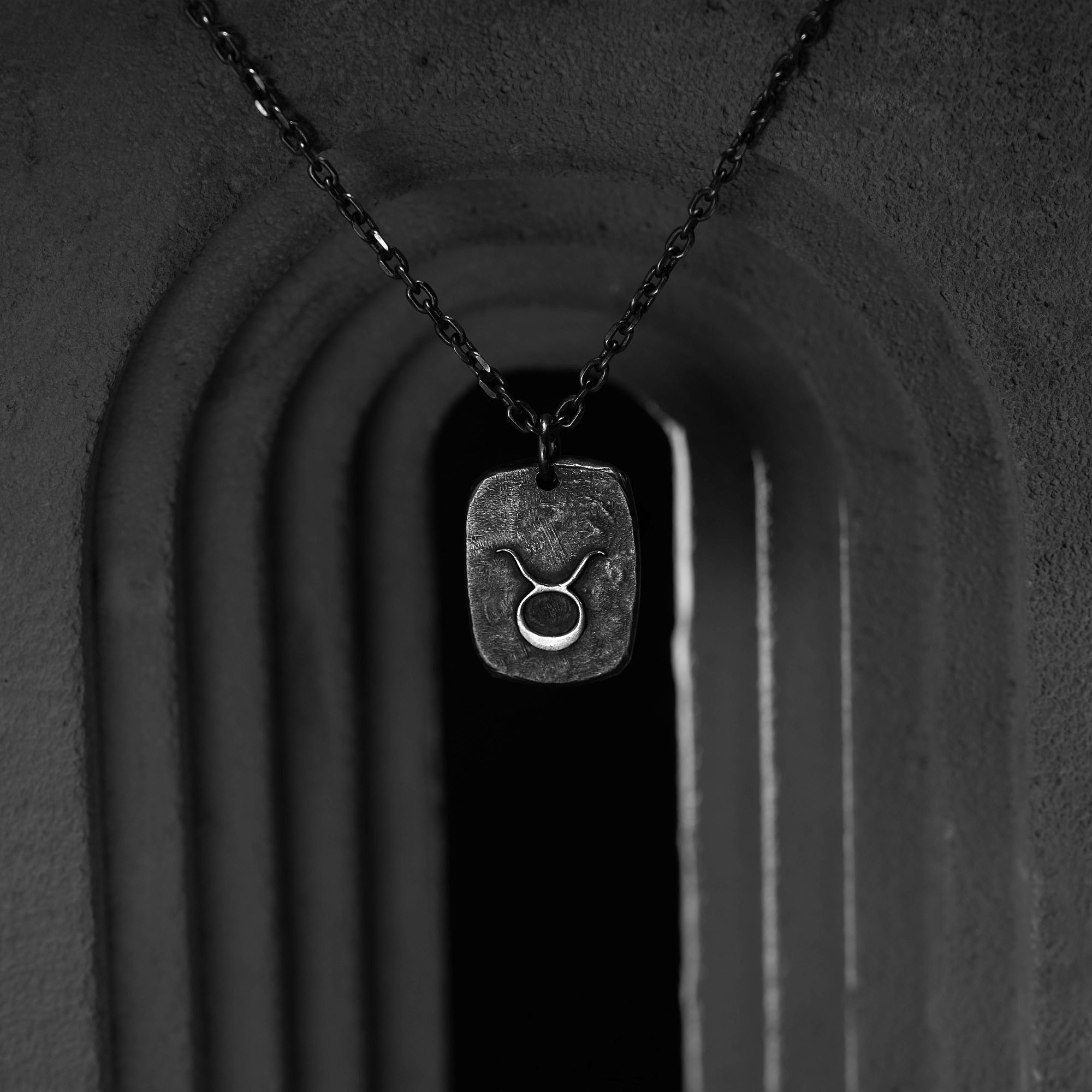 Mens Initial Necklace | military dog tag necklace Necklace | Handcrafted Man's Letter necklace