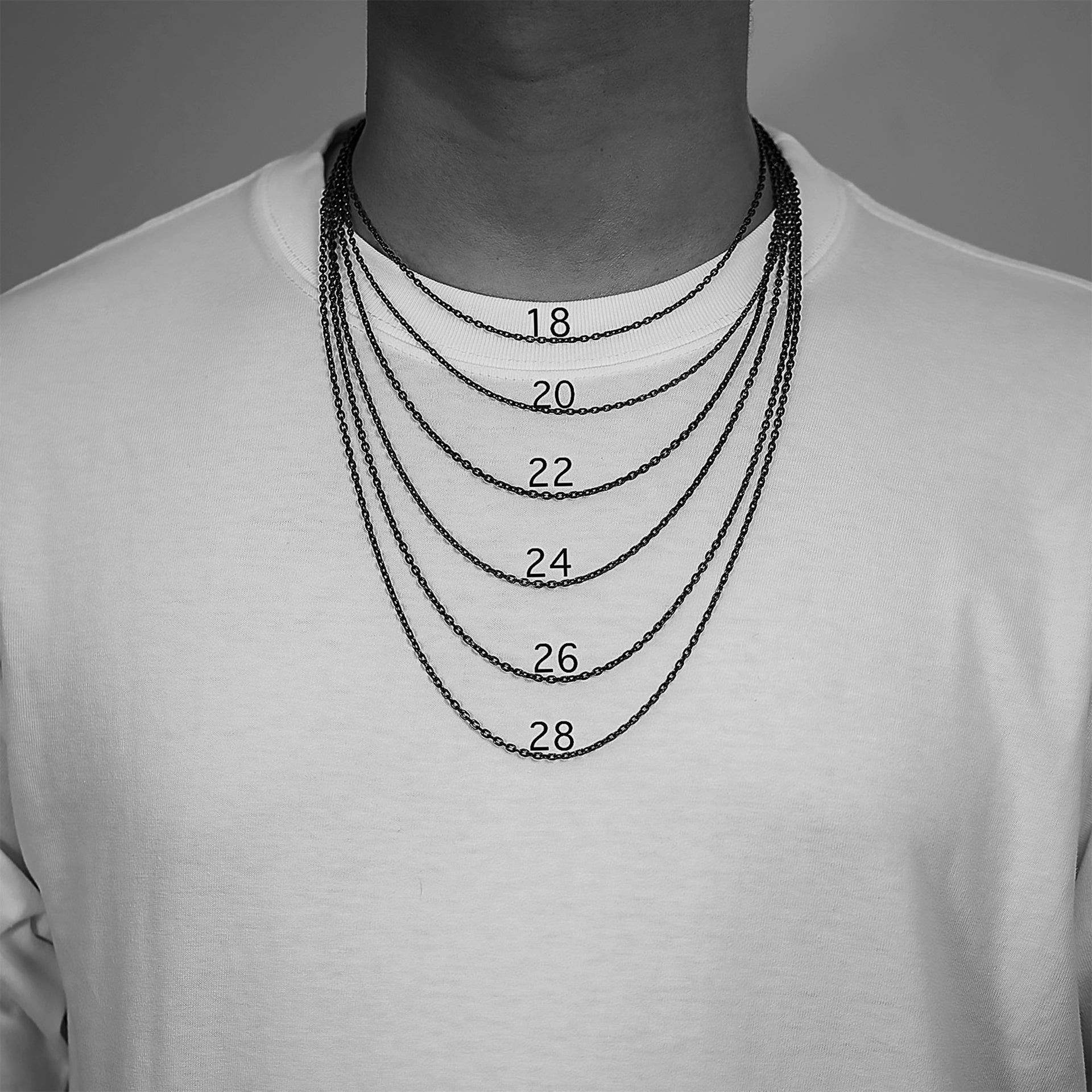 YophieMade handmade dog tag necklace showing chain and pendant finish