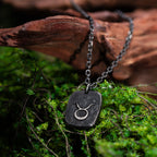 Mens Initial Necklace | military dog tag necklace Necklace | Handcrafted Man's Letter necklace