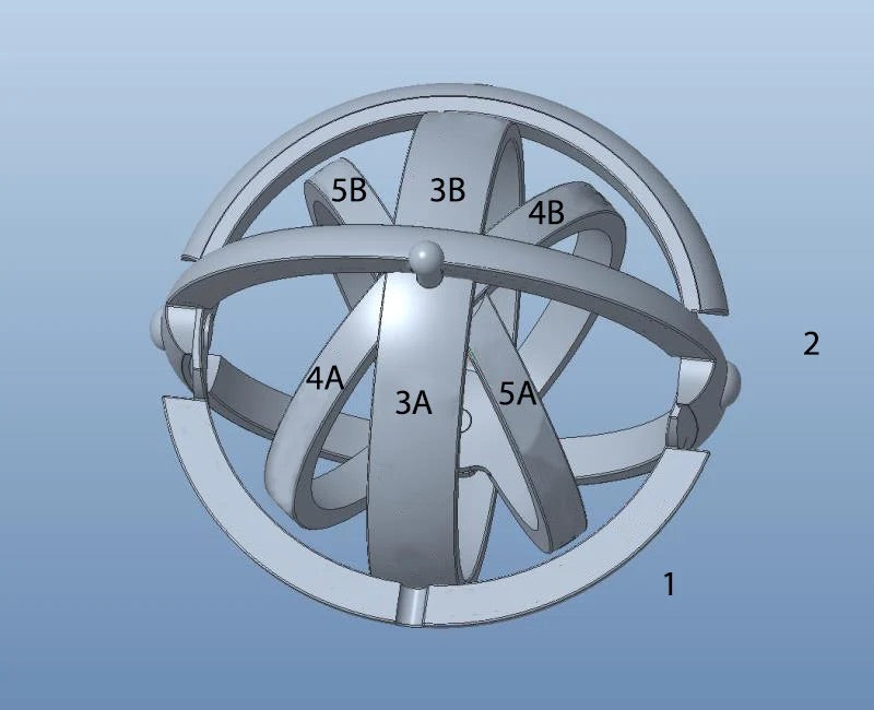 Custom Astronomical Sphere Ring or Pendant, Fully Personalized Jewelry