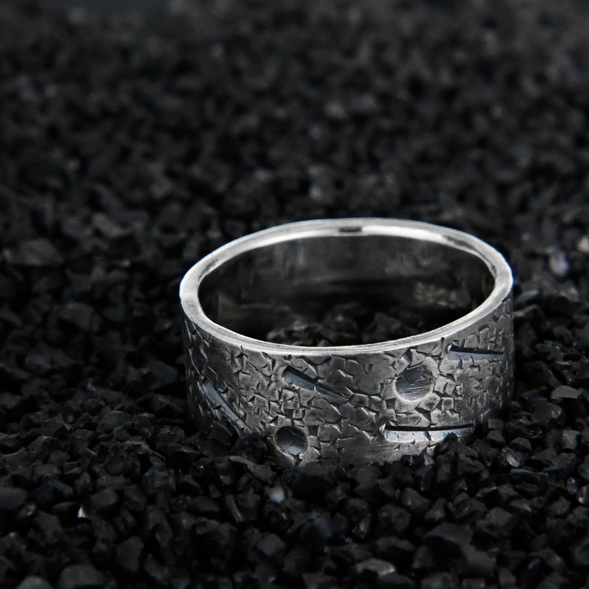 Personalized Celestial Band/ Viking Wedding Band/Planet ring/Rustic Engagement Ring/Chunky rings/Unique Gift/Moon and Star ring