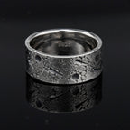 Personalized Celestial Band/ Viking Wedding Band/Planet ring/Rustic Engagement Ring/Chunky rings/Unique Gift/Moon and Star ring