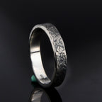 Texture Promise Ring , Rustic Engagement Ring, Hand Forged Ring, Viking Wedding Band, Chunky rings, Celtic Ring