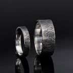 Personalized Hammered Viking Wedding Band for Couple ring set /Engagement Ring /Wedding ring set/promise ring/unique ring