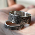 Personalized Hammered Viking Wedding Band for Couple ring set /Engagement Ring /Wedding ring set/promise ring/unique ring