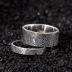 Personalized Viking Wedding Couple Ring Set,Promise Ring, Hand Forged Ring,Norse Ring,Rustic Engagement Ring,Chunky rings,Celtic Ring