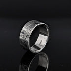 Personalized Celestial Band/ Viking Wedding Band/Planet ring/Rustic Engagement Ring/Chunky rings/Unique Gift/Moon and Star ring