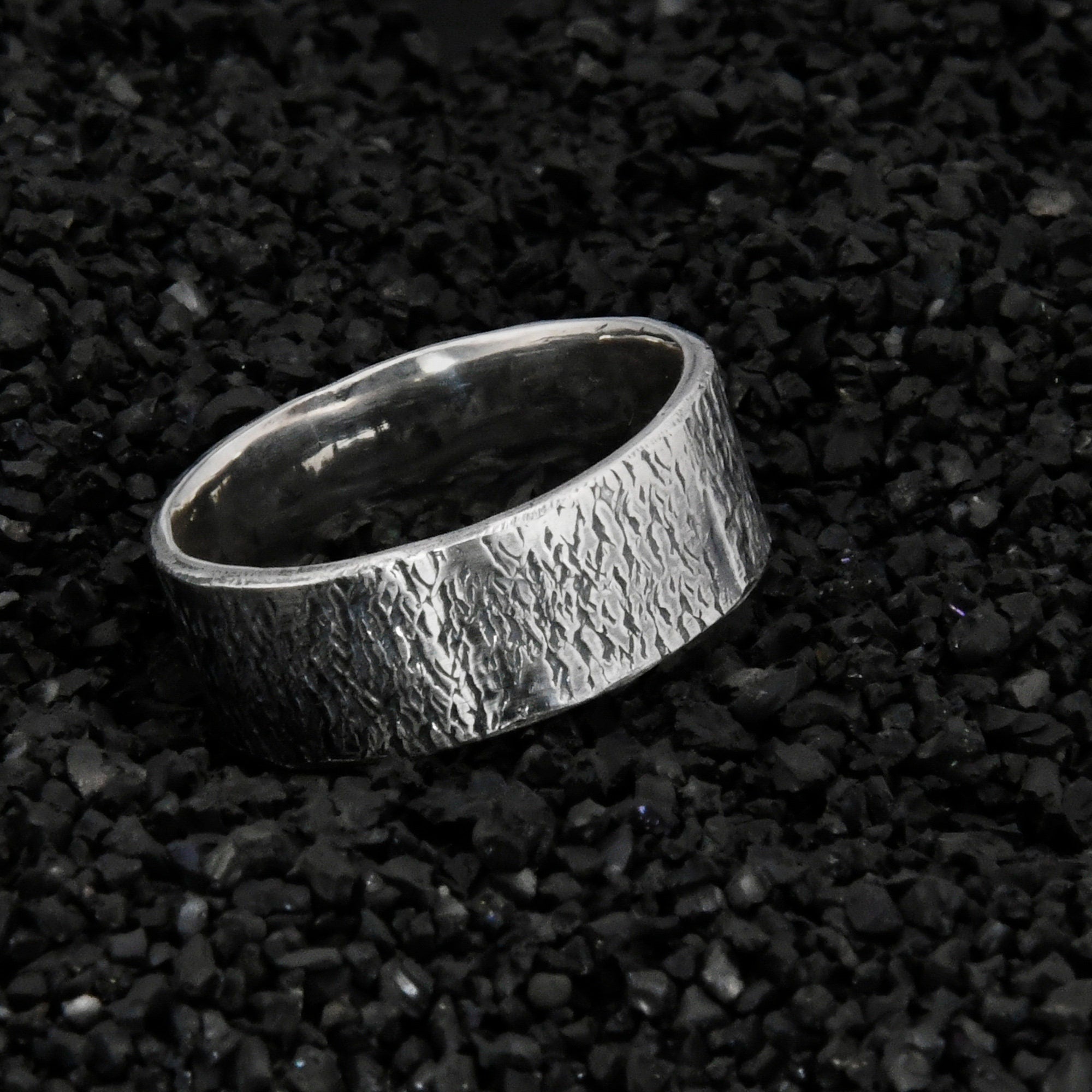 Personalized Mens Promise Ring, Rustic Engagement Ring, Hand Forged Ring, Viking Wedding Band, Chunky rings, Celtic Ring