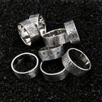 Personalized Rustic Engagement Ring, Mens Promise Ring, Hand Forged Ring, Viking Wedding Band, Chunky rings, Celtic Ring