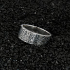 Personalized Rustic Engagement Ring, Mens Promise Ring, Hand Forged Ring, Viking Wedding Band, Chunky rings, Celtic Ring
