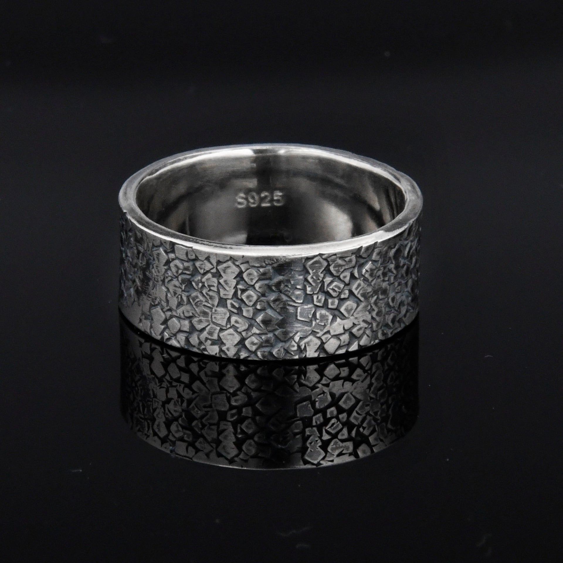 Personalized Rustic Engagement Ring, Mens Promise Ring, Hand Forged Ring, Viking Wedding Band, Chunky rings, Celtic Ring