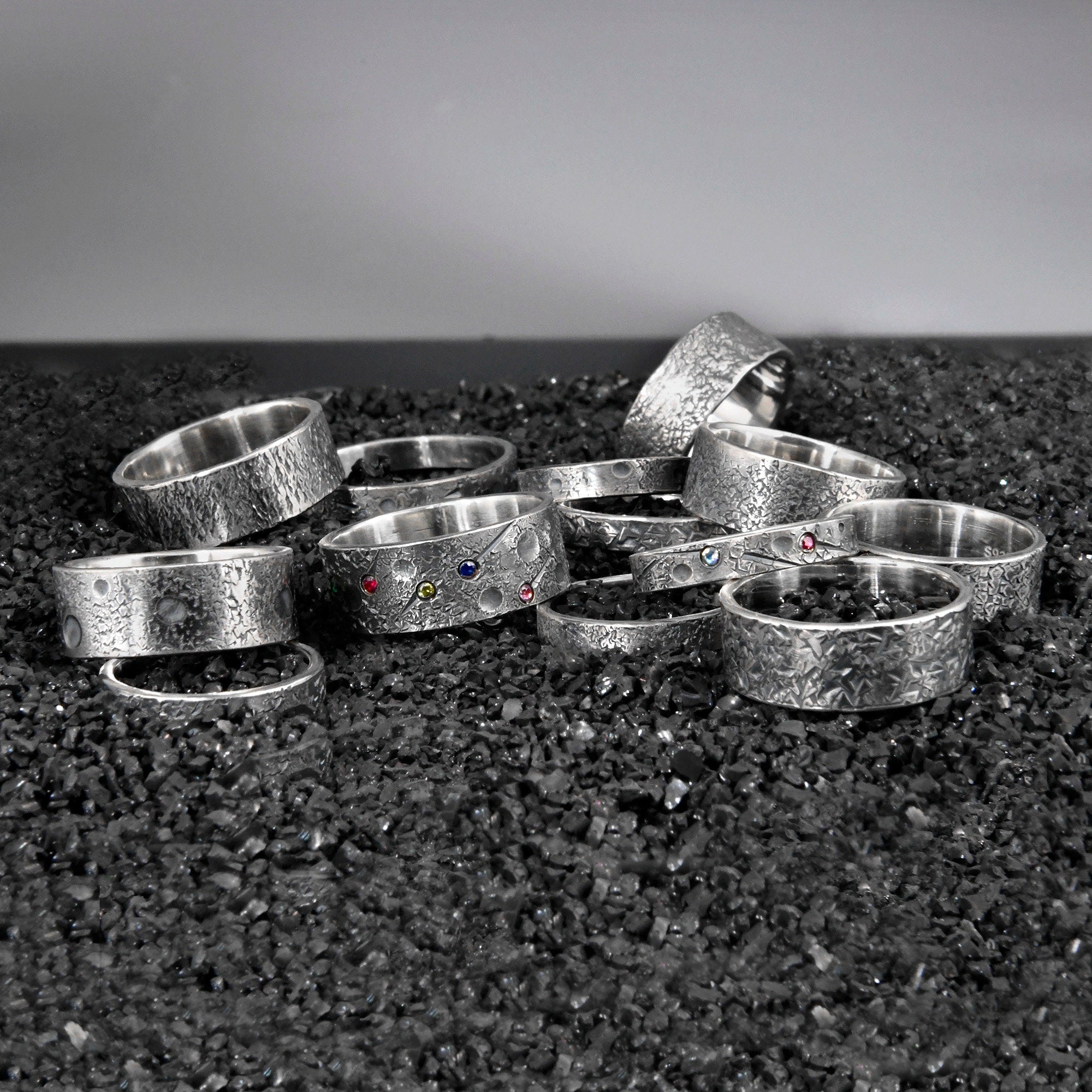 Personalized Hammered Viking Wedding Band for Couple ring set /Engagement Ring /Wedding ring set/promise ring/unique ring