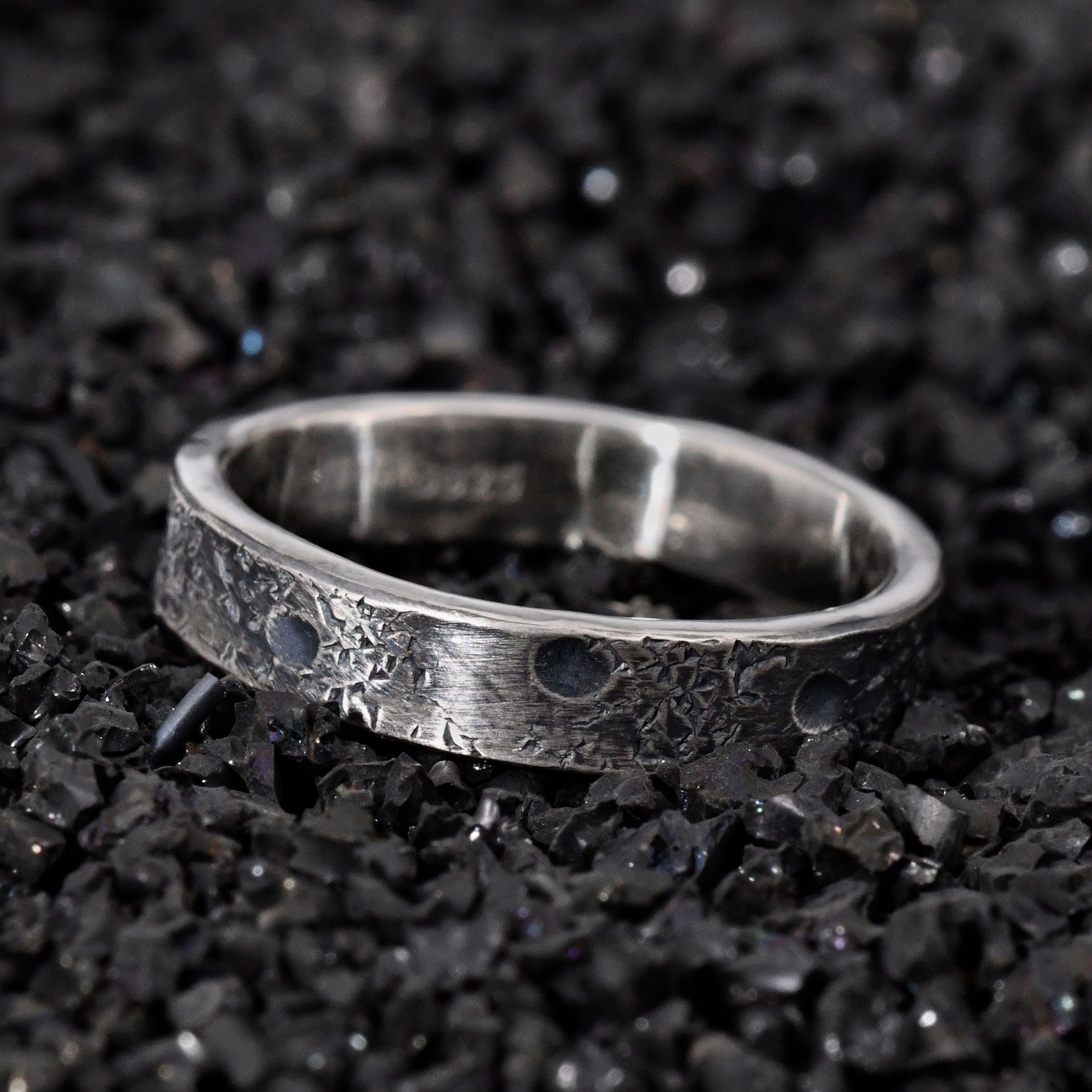 Personalized Celestial Band/ Viking Wedding Band/ Handmade Rustic Engagement Ring/Moon and Star ring/Unique ring/Forged Ring/Planet ring