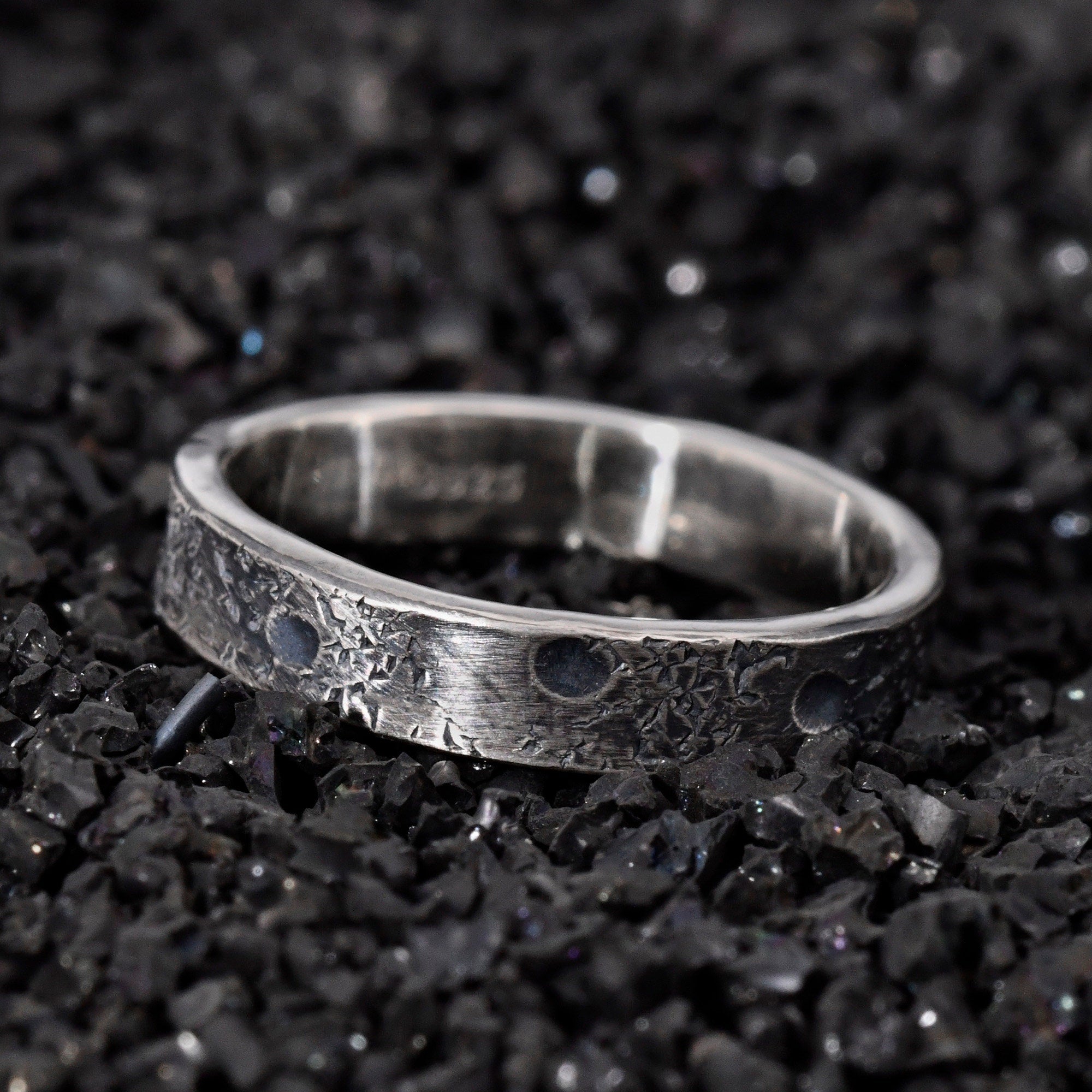 Personalized Celestial Band/ Viking Wedding Band/ Handmade Rustic Engagement Ring/Moon and Star ring/Unique ring/Forged Ring/Planet ring