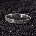 Personalized 3MM Celestial Band/Viking Wedding Band/Rustic Engagement Ring/Unique ring/Rustic Engagement Ring/Hand Forged Ring/Promise ring