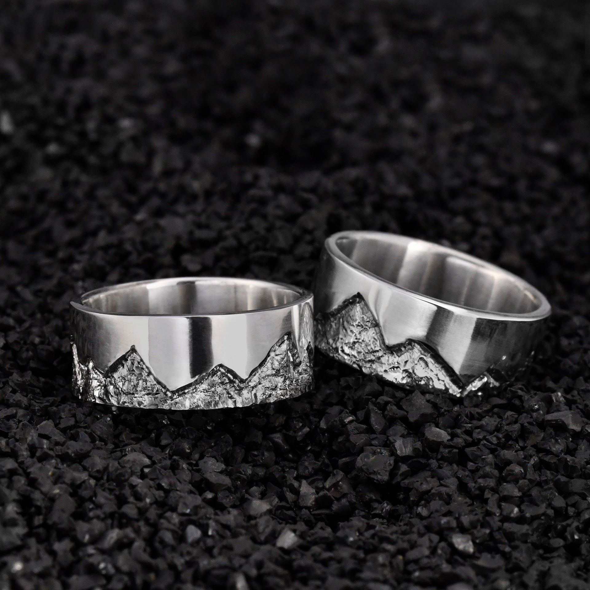 Handmade mountain keepsake ring packaged as a meaningful jewelry gift