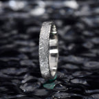 Personalized Sterling Silver Gypsophila Shining Dainty 4MM Stackable Ring as Gift for her wedding engagement ring