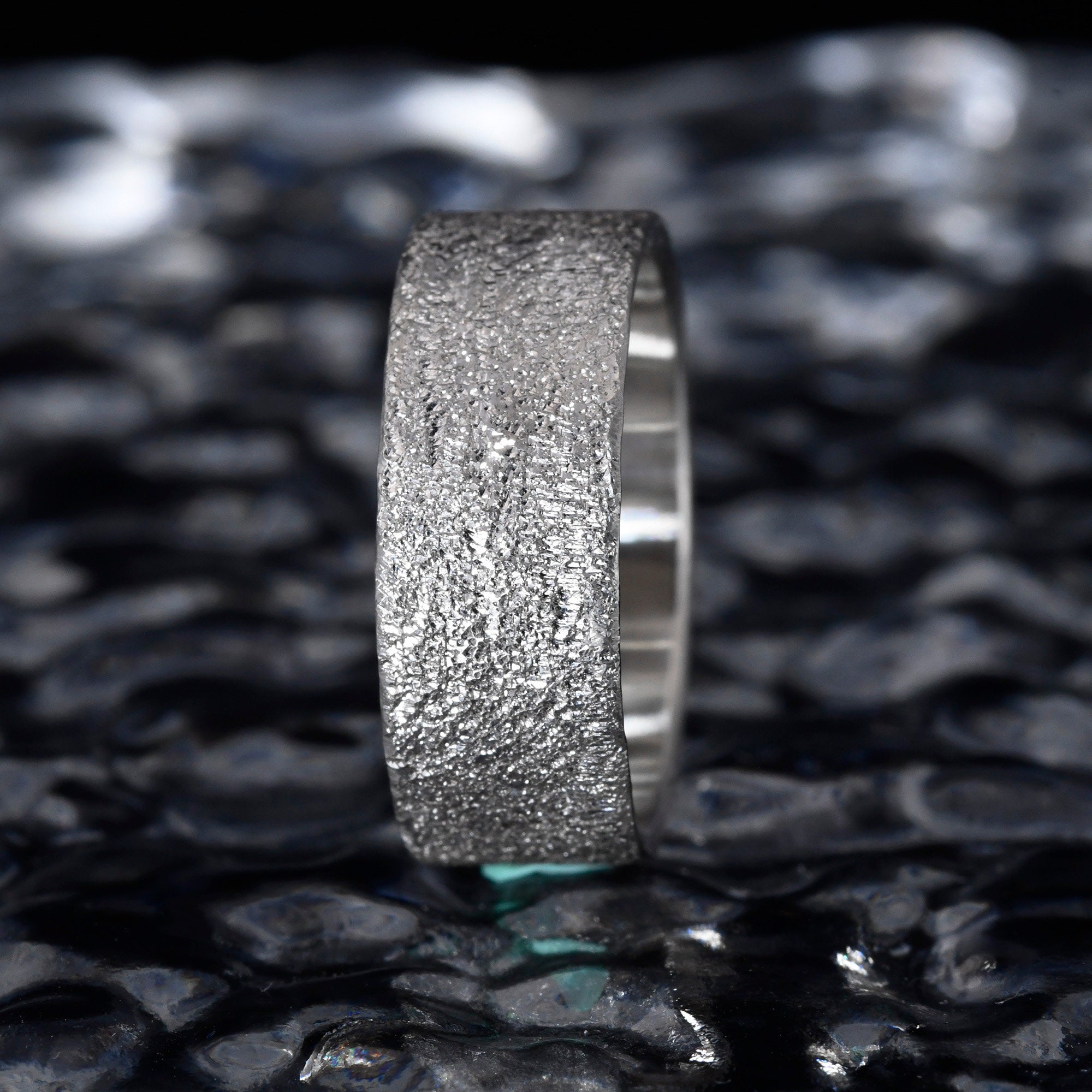 Sterling Silver Gypsophila Shining Ring like Diamond Will change with Light Reflection/galaxy of stars band/wedding engagement promise ring