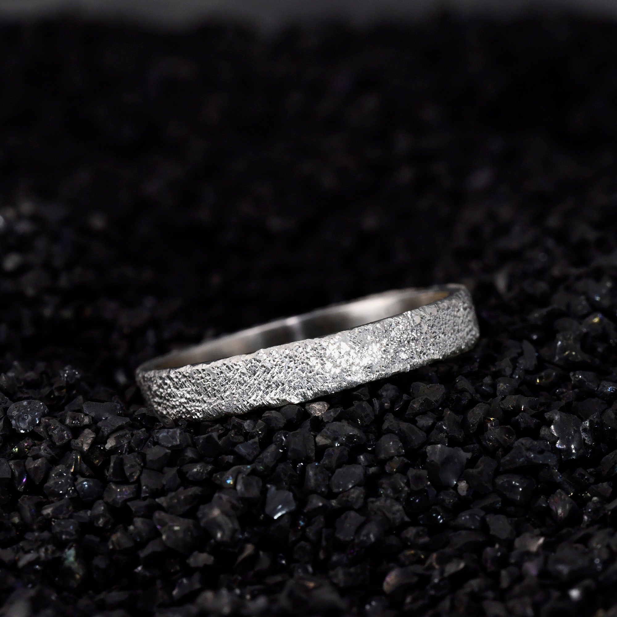 Personalized Sterling Silver Gypsophila Shining Dainty 4MM Stackable Ring as Gift for her wedding engagement ring