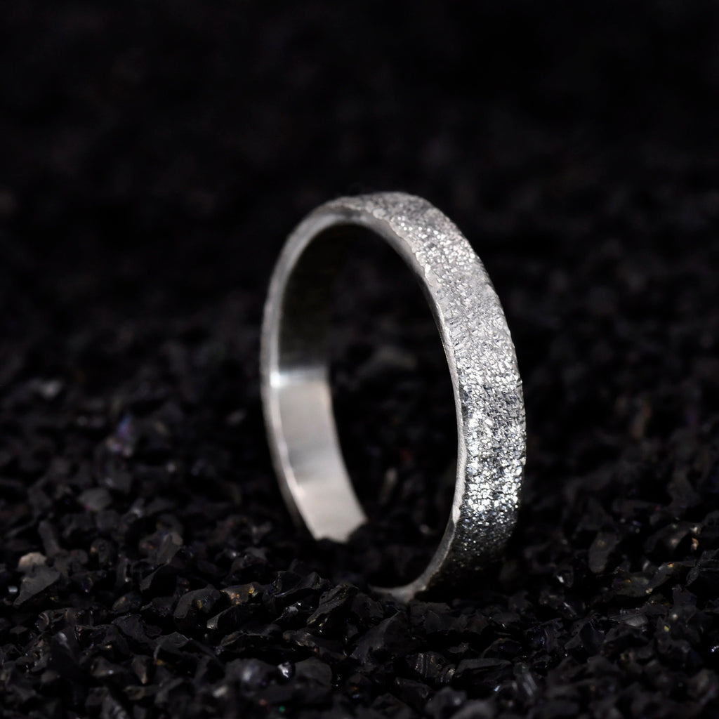 Personalized Sterling Silver Gypsophila Shining Dainty 4MM Stackable Ring as Gift for her wedding engagement ring