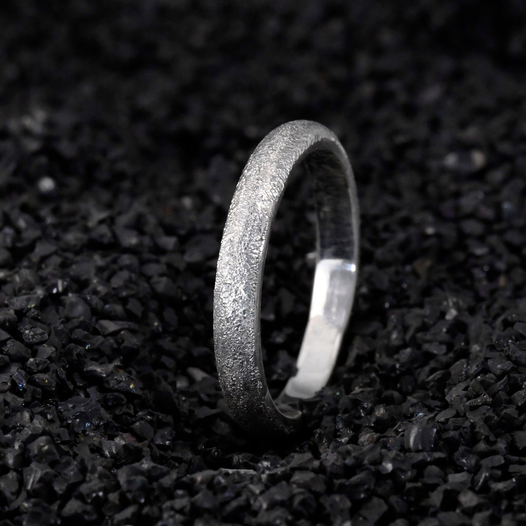 Personalized Sterling Silver Gypsophila Shining Dainty 3MM Stackable Ring as Gift for her wedding engagement ring