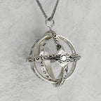 Personalized Birthstone Astronomical Rotating Celestial Necklace for Anxiety Relief
