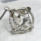 Personalized Birthstone Astronomical Rotating Celestial Necklace for Anxiety Relief