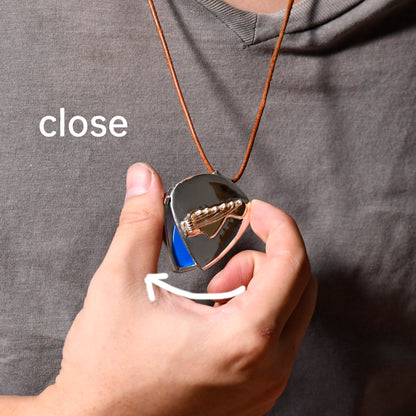 Guitar pick locket necklace with 5mm | High-capacity and High-security | personalized gift for guitar player