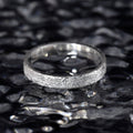Personalized Sterling Silver Gypsophila Shining Dainty 4MM Stackable Ring as Gift for her wedding engagement ring