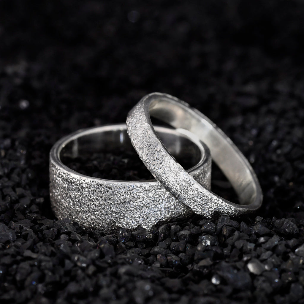 Personalized Sterling Silver Gypsophila Shining Dainty 4MM Stackable Ring as Gift for her wedding engagement ring