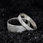 Personalized Sterling Silver Gypsophila Shining Dainty 4MM Stackable Ring as Gift for her wedding engagement ring