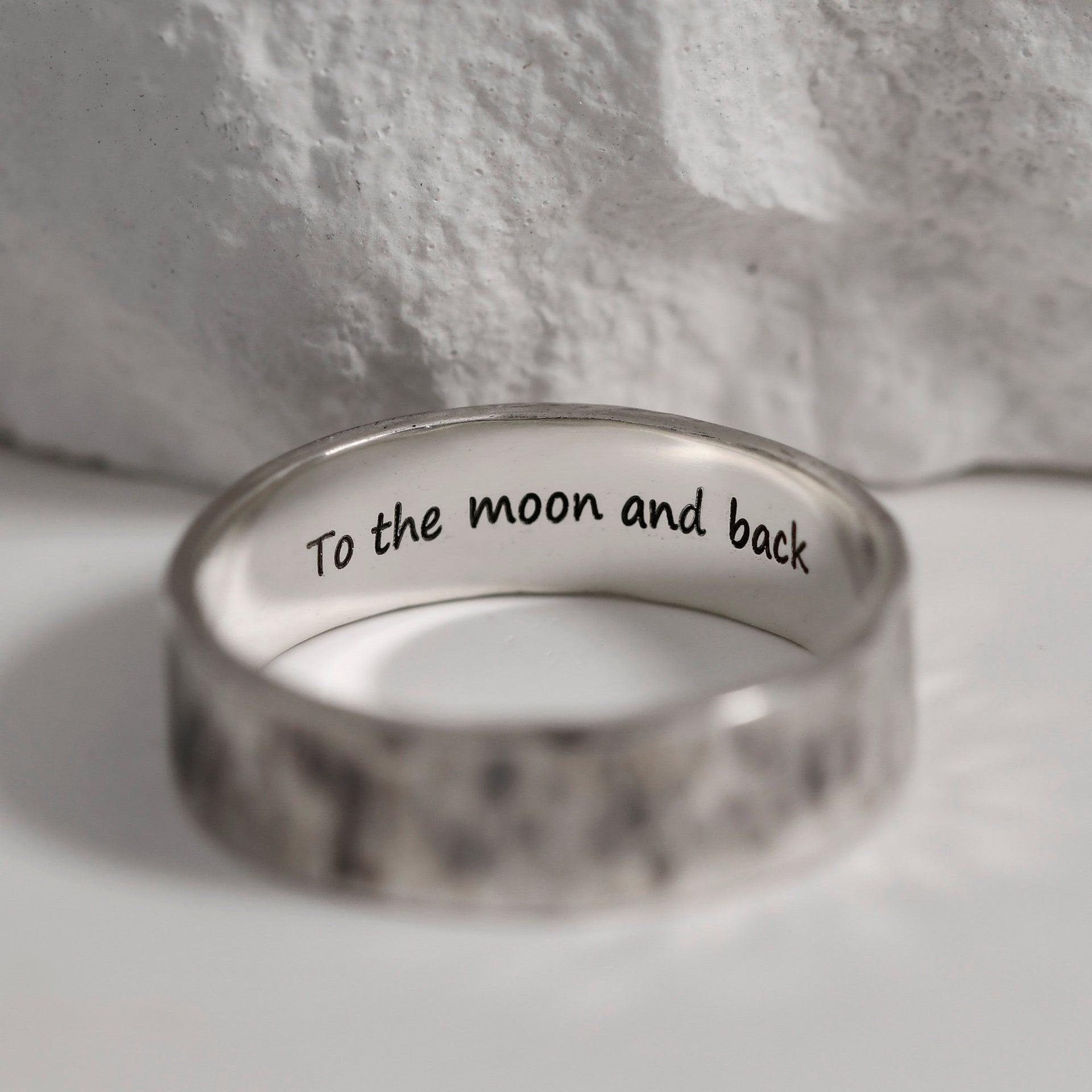 Handmade sterling silver Gypsophila ring with subtle sparkle