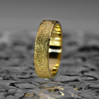 5MM 14k Soiled Gold Ring | Gypsophila Shining Dainty Stackable Ring | Gift For Her And Him | Wedding Band And Engagement Ring