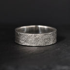 Personalized Natural Rock Texture Ring S925/ Viking Wedding Band/Handmade Mens Rustic Engagement Ring/Chunky rings
