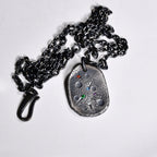 Personalized Family Birthstone Necklace made with S925 / Initial Necklace With Birthstone / gift for him/ father Gift