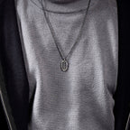 Protection Amulet Necklace in Sterling Silver/ Pendant fu lu shou, feng shiu, Taoism.
