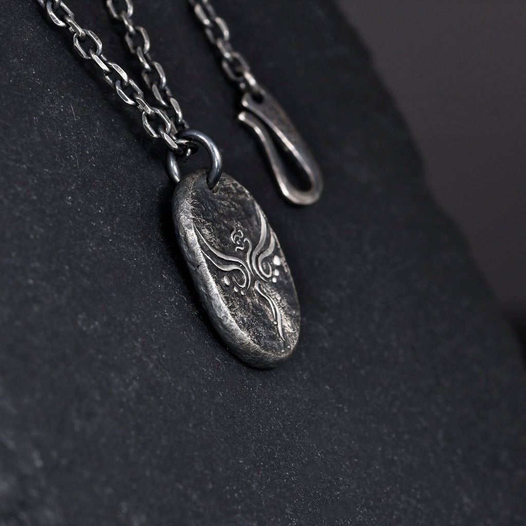 Phoenix Pendant Necklace in Sterling Silver/Chinese auspicious animal totem pendant/A necklace that symbolizes happiness and good fortune