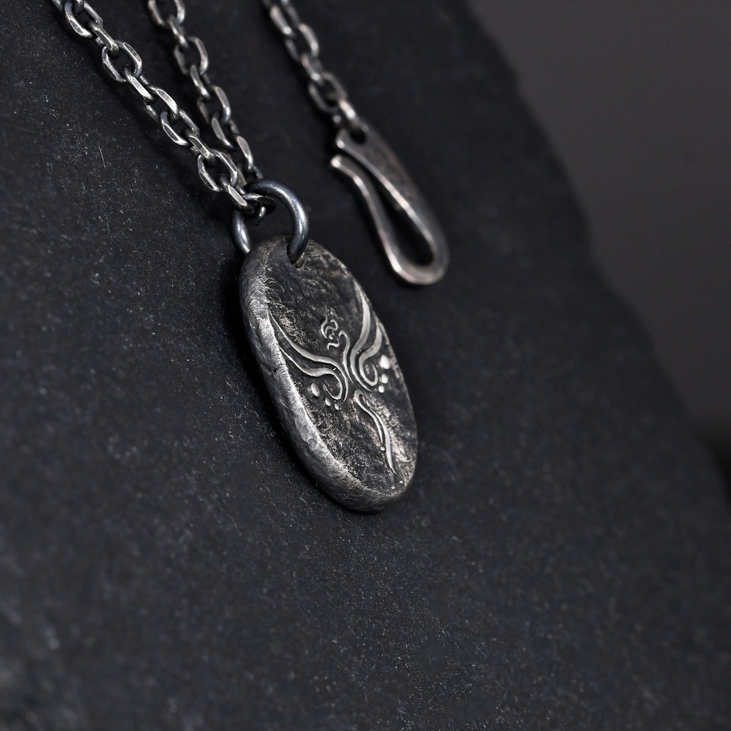 Phoenix Pendant Necklace in Sterling Silver/Chinese auspicious animal totem pendant/A necklace that symbolizes happiness and good fortune