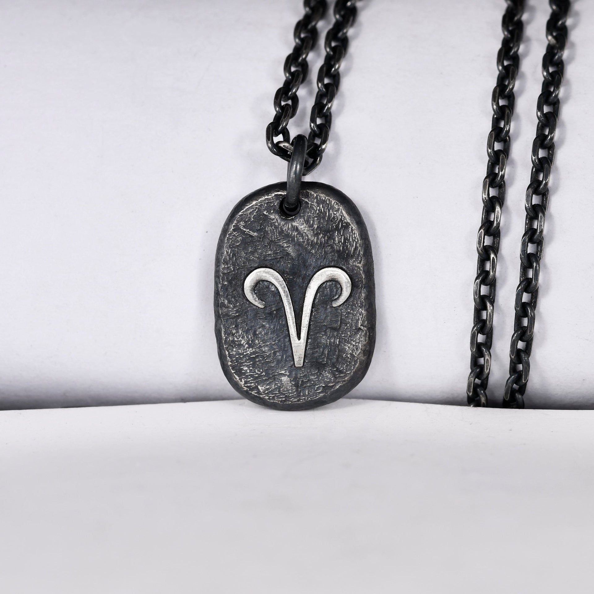 Handmade zodiac charm pendant with optional sterling silver chain