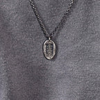 Protection Amulet Necklace in Sterling Silver/ Pendant fu lu shou, feng shiu, Taoism.