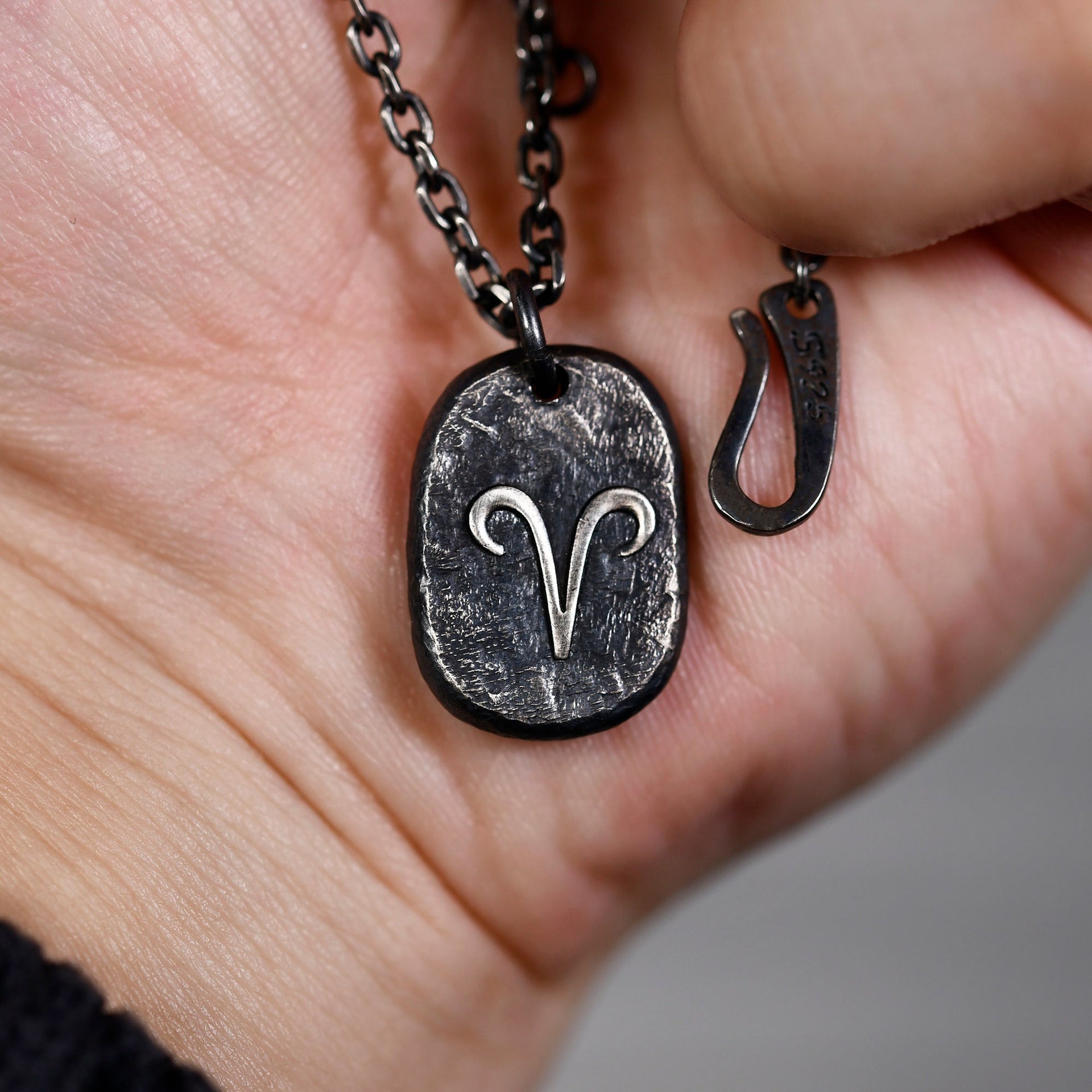 Personalized zodiac constellation pendant in sterling silver by YophieMade