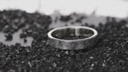 Personalized Rustic Engagement Ring with one of the kind textured, Hand Forged Ring for Viking Wedding, Promise Ring for her