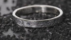 Personalized 3MM Celestial Band/Viking Wedding Band/Rustic Engagement Ring/Unique ring/Rustic Engagement Ring/Hand Forged Ring/Promise ring