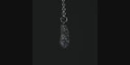 Men's Square Rock Pendant in Sterling Silver
