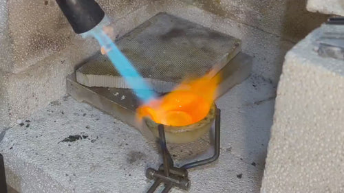 Black Silver & Solid 18k Gold Fusing Lava Rustic Ring for Couple ring set, Promise and Viking Wedding Band, Hand Forged Ring,Chunky ring