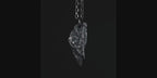 Tapered Rock Texture Pendant in Sterling Silver