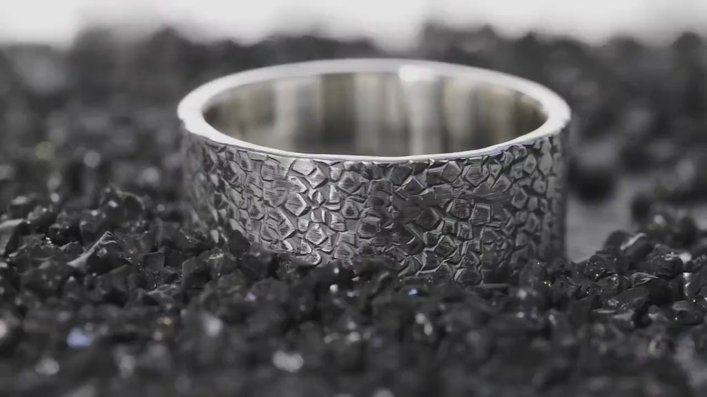 Personalized Rustic Engagement Ring, Mens Promise Ring, Hand Forged Ring, Viking Wedding Band, Chunky rings, Celtic Ring